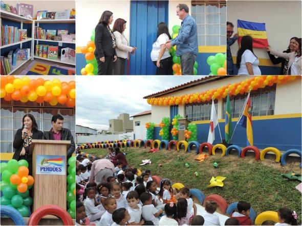 BRINCANDO E APRENDENDO: Prefeito inaugura  brinquedoteca da escola do Chácara Bela Vista